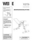 Weider WEEVBE7033 User's Manual