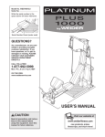Weider WESY9975 User's Manual