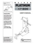 Weider WESY7574 User's Manual