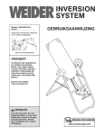 Weider WEEVBE1334 User's Manual