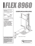 Weider WEEVSY0923 User's Manual