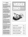 Weider WEMC1006 User's Manual