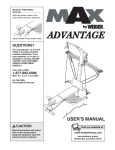 Weider WESY5993 User's Manual