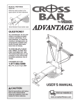 Weider WESY5983 User's Manual