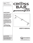 Weider 100LB User's Manual