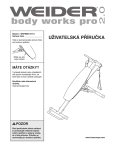 Weider WEFMBE1477 User's Manual