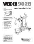 Weider WEEVSY2023 User's Manual