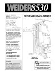 Weider WESY8730 User's Manual