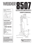 Weider WEEMSY8701 User's Manual
