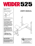 Weider WEBE0891 User's Manual