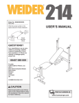Weider WEEVBE3522 User's Manual