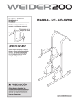 Weider WEBE1038 User's Manual