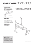 Weider WEEVBE7909 User's Manual