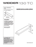 Weider WEEVBE3909 User's Manual