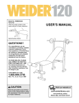Weider WEBE0942 User's Manual