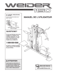 Weider WECCSY2454 User's Manual