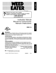 Weed Eater RTE115C Instruction Manual