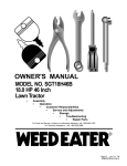Weed Eater 178277 Owner's Manual
