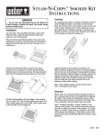 Weber STEAM-N-CHIPS SMOKER KIT User's Manual