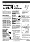 Wayne 351203-001 User's Manual