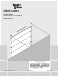 Wayne-Dalton TORSION SPRING 9800 User's Manual