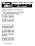 Wayne-Dalton DS-200 User's Manual