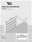 Wayne-Dalton 8000 Windload User's Manual