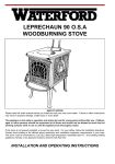 Waterford Appliances LEPRECHAUN 90 O.S.A User's Manual