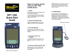 Wasp Bar Code SPT 1550 User's Manual