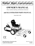 Walker MB (18 HP) User's Manual