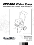 Wagner SprayTech Water Pump 279010 User's Manual