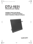 WACOM DTU-1931 User's Manual