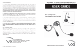 VXI Convertible Headset 37 SERIES User's Manual