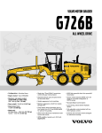 Volvo G726B User's Manual