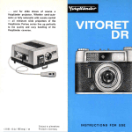 Voigtlander Vitoret DR Instructions for Use