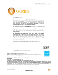 VIZIO VO37L 20A User's Manual