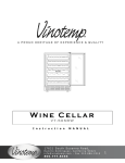Vinotemp VT-50SBW User's Manual