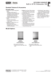 Viking Dishwasher DDB325 User's Manual