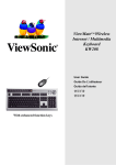 ViewSonic ViewMate KW208 User's Manual