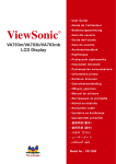 ViewSonic VA703MB User's Manual
