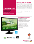 ViewSonic VA1948m-LED User's Manual