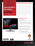 ViewSonic DiamaniDuo NX1932w User's Manual