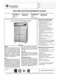 Victory Refrigeration RFS-2D-S7-EW User's Manual