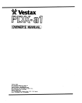 Vestax PDX-a1 User's Manual