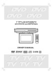 Venturer LCD Kitchen TV User's Manual