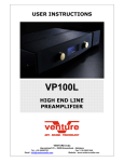Venture Products VP100L User's Manual