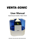 Venta Airwasher VS 207 User's Manual