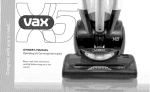 Vax X5 User's Manual