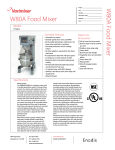 Varimixer W80A User's Manual