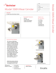 Varimixer 306N User's Manual